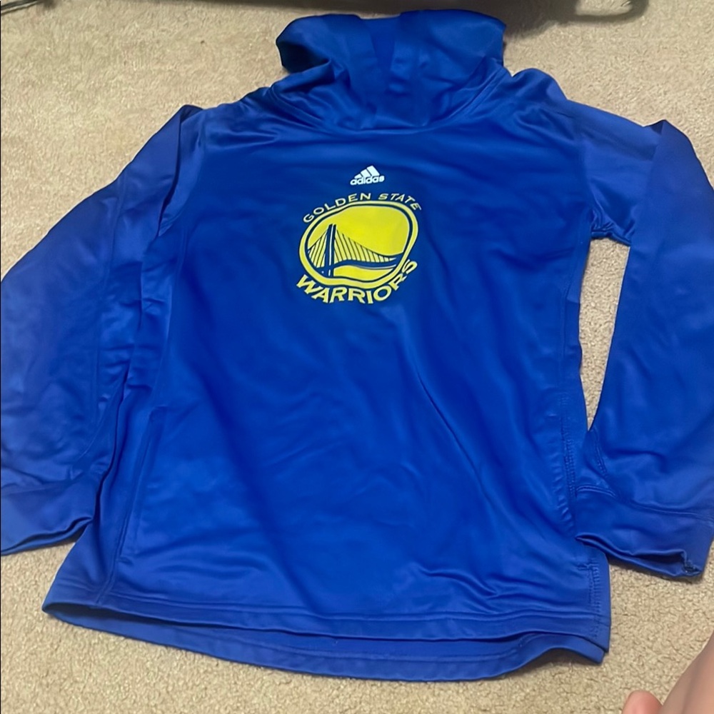 adidas Blue Golden State Warriors Kids Hoodie